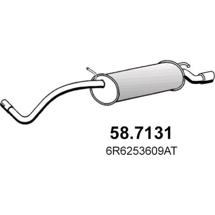 ASSO Endschalldämpfer 58.7131 ASSO Endschalldämpfer 58.7131