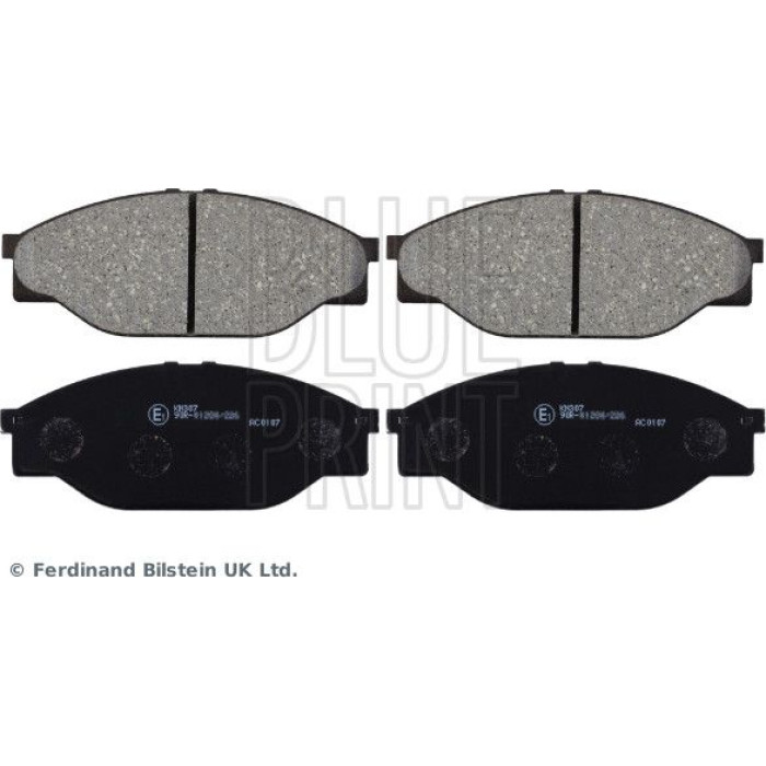 ADT342123 Bremsbelagsatz Toyota P. Hiace/Hilux 2,0-2,4 89-01