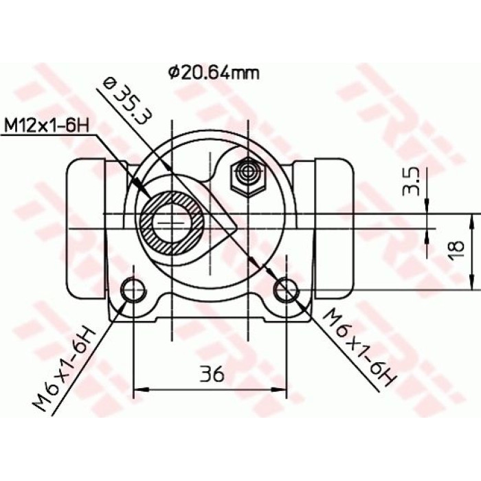 TRW Radbremszylinder BWF159 TRW Radbremszylinder BWF159
