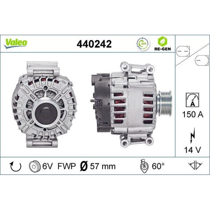 Valeo Lichtmaschine 440242 Valeo Lichtmaschine 440242