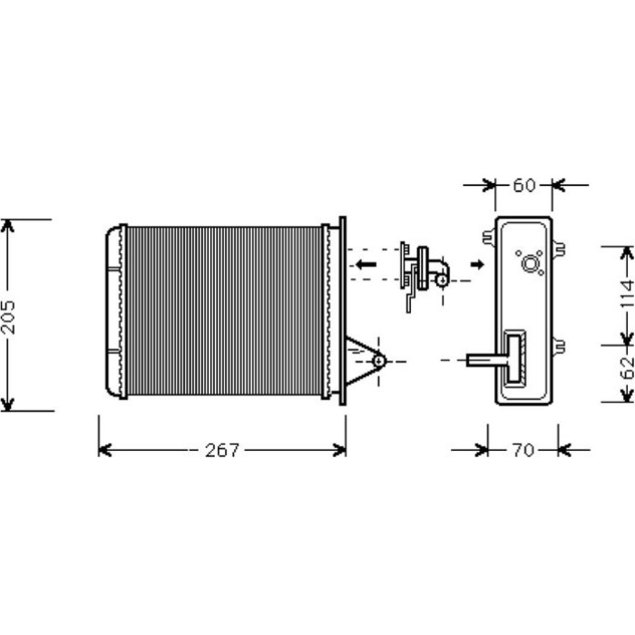 Valeo Wärmetauscher 812283 Valeo Wärmetauscher 812283