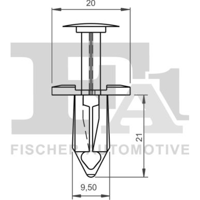 FA1 Befestigungsclip Zier-/Schutzleiste 11-20020.10 FA1 Befestigungsclip Zier-/Schutzleiste 11-20020.10