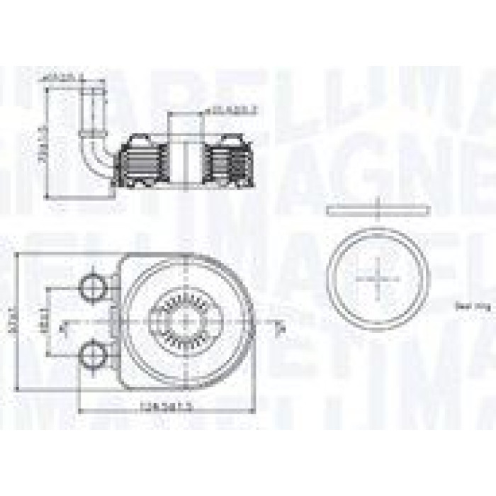Magneti Marelli Ölkühler RO0025 - Motoröl Magneti Marelli Ölkühler RO0025 - Motoröl