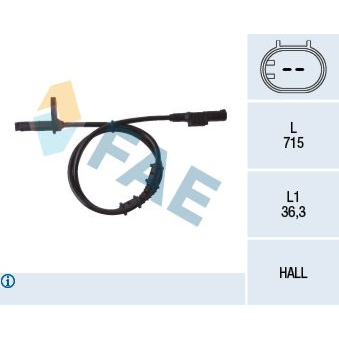 FAE Sensor, Raddrehzahl 78107