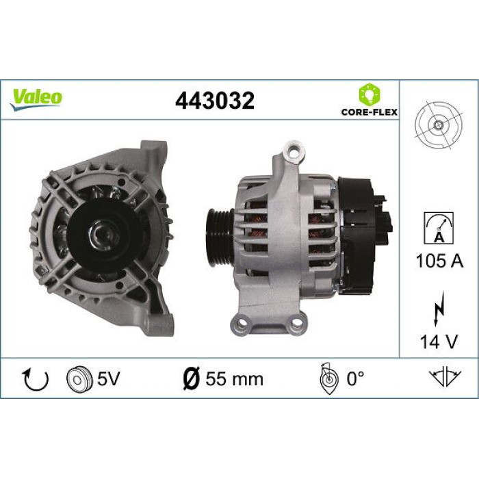 Valeo Lichtmaschine 443032 Valeo Lichtmaschine 443032