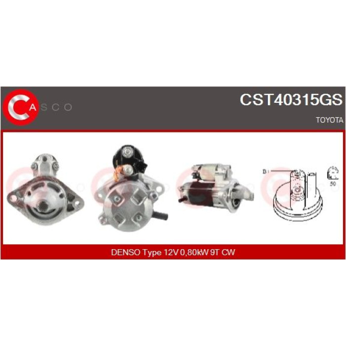 CASCO Anlasser CST40315GS CASCO Anlasser CST40315GS