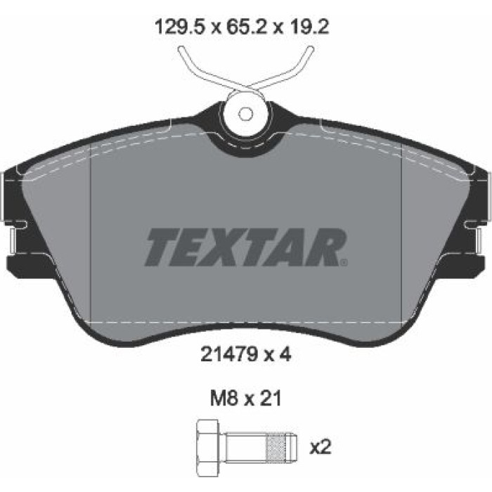 Textar Bremsbelagsatz 2147902 Textar Bremsbelagsatz 2147902
