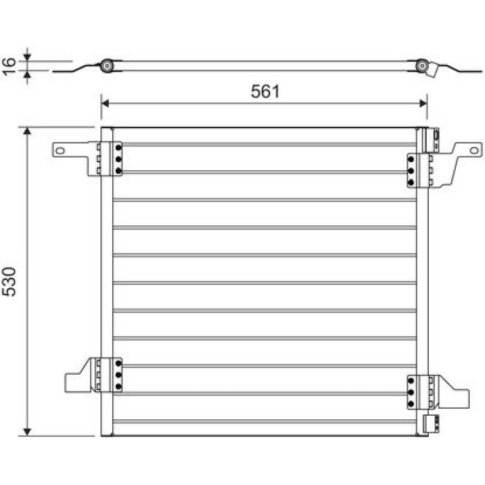 Valeo Klimakondensator 817458 Valeo Klimakondensator 817458