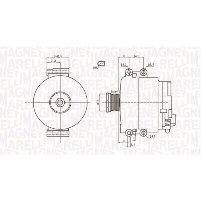 Magneti Marelli Lichtmaschine 063731774010 Magneti Marelli Lichtmaschine 063731774010