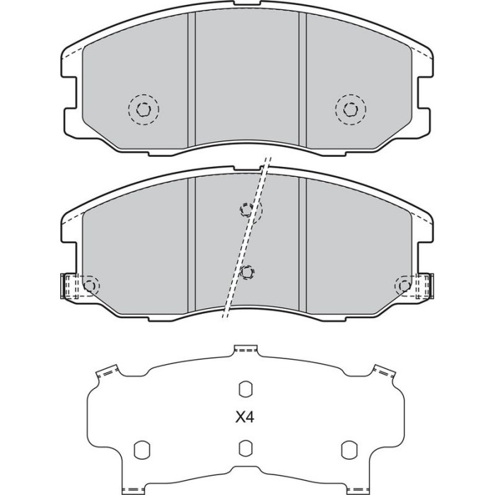 Valeo Bremsbelagsatz 598942 Valeo Bremsbelagsatz 598942