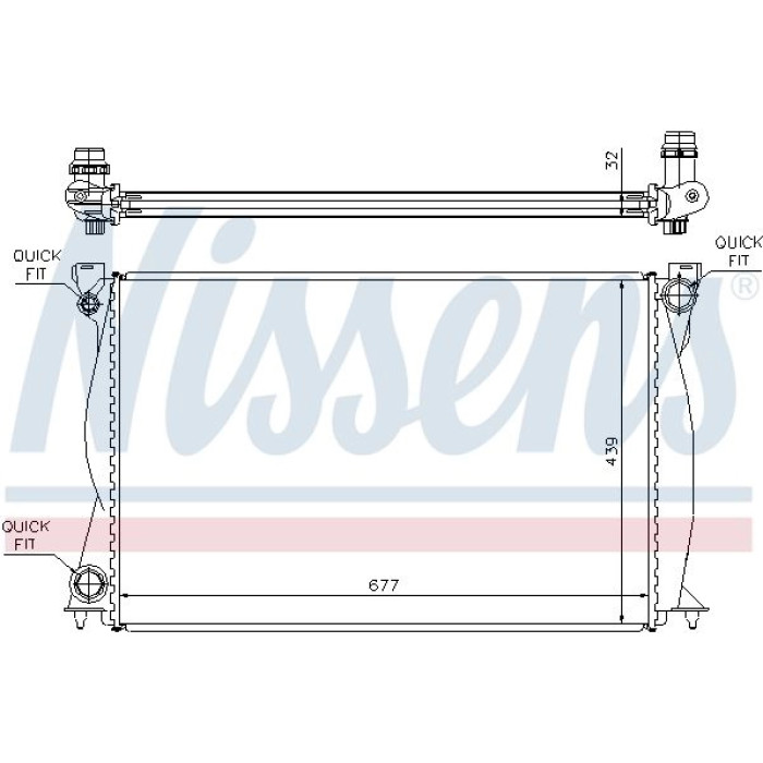 Nissens Wasserkühler PKW 60231A Nissens Wasserkühler PKW 60231A