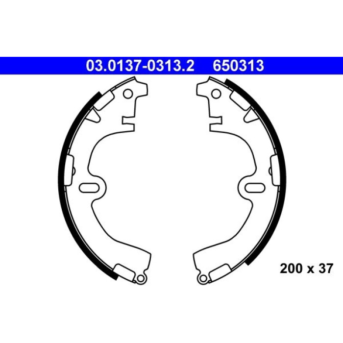 03.0137-0313.2 ATE Bremsbackensatz 03.0137-0313.2