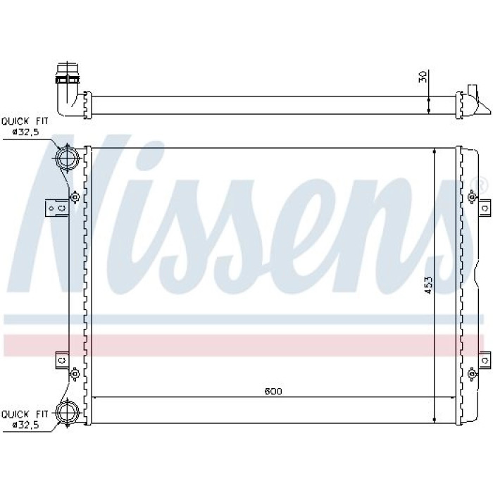Nissens Wasserkühler PKW 65014 Nissens Wasserkühler PKW 65014