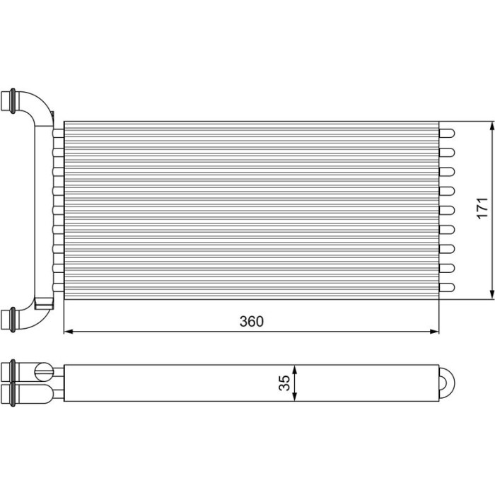 Valeo Wärmetauscher 811521 Valeo Wärmetauscher 811521