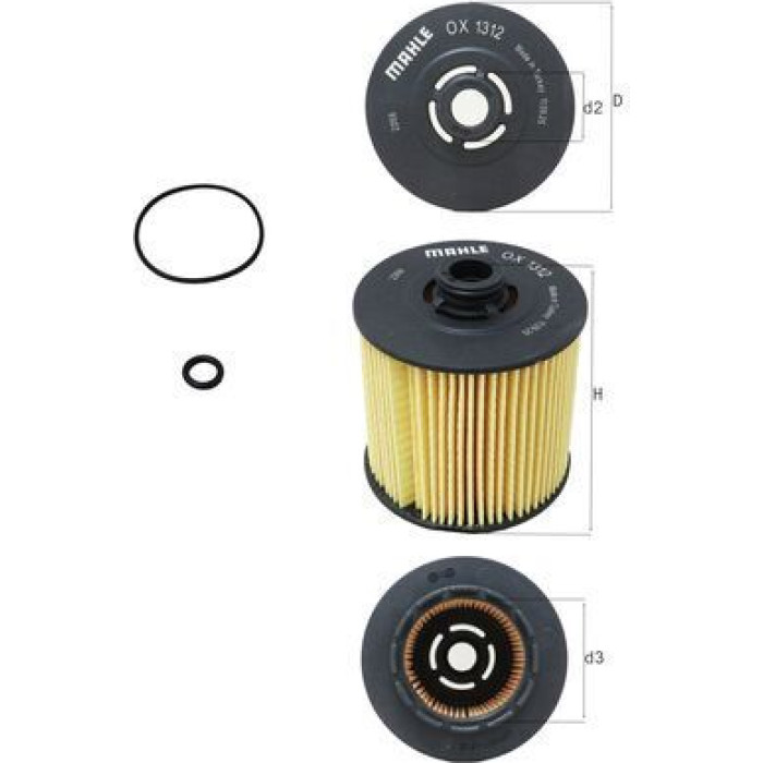 Mahle Original Ölfilter OX 1312D Mahle Original Ölfilter OX 1312D