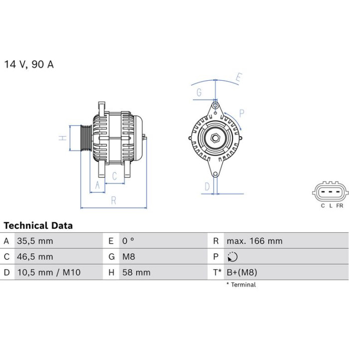 Bosch Lichtmaschine 0 986 085 660 Bosch Lichtmaschine 0 986 085 660