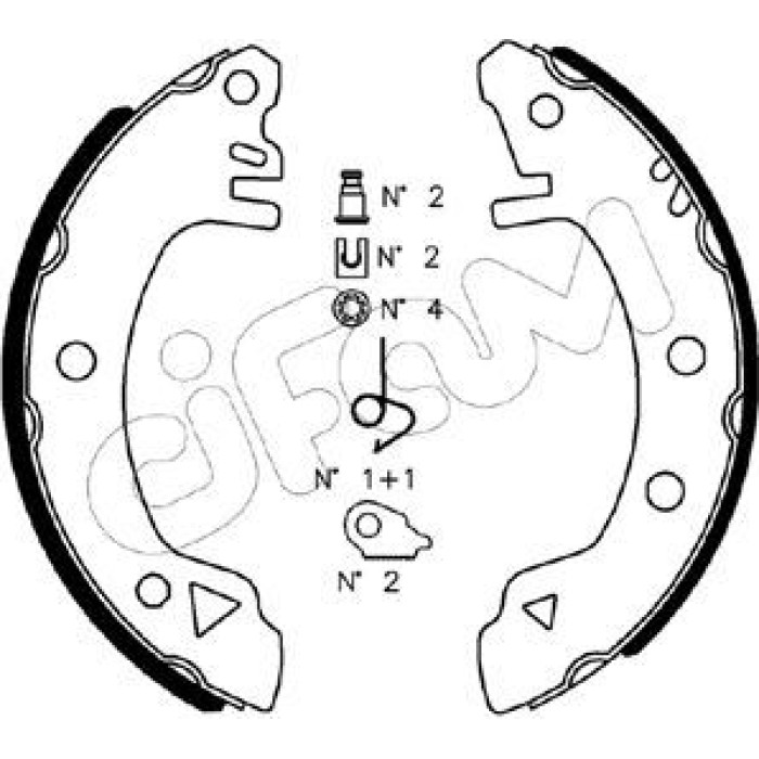 CIFAM Bremsbackensatz 153-112K CIFAM Bremsbackensatz 153-112K