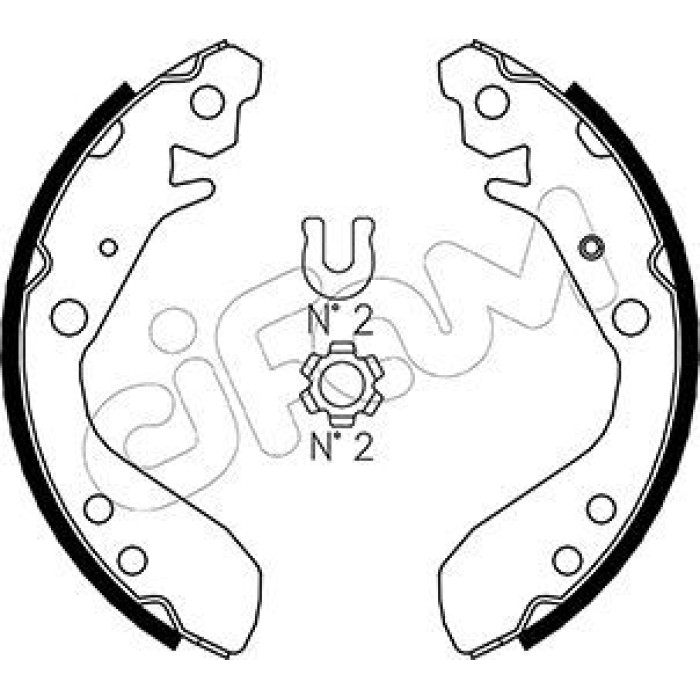 CIFAM Bremsbackensatz 153-158 CIFAM Bremsbackensatz 153-158