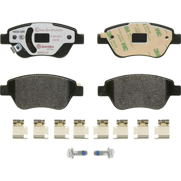 P 59 051X Brembo Xtra Bremsbelagsatz Vorderachse – P 59 051X – 123 x 53 x 18 mm – Bremssystem Bosch – OE Nummer 1605258 P 59 051X Brembo Xtra Bremsbelagsatz Vorderachse – P 59 051X – 123 x 53 x 18 mm – Bremssystem Bosch – OE Nummer 1605258