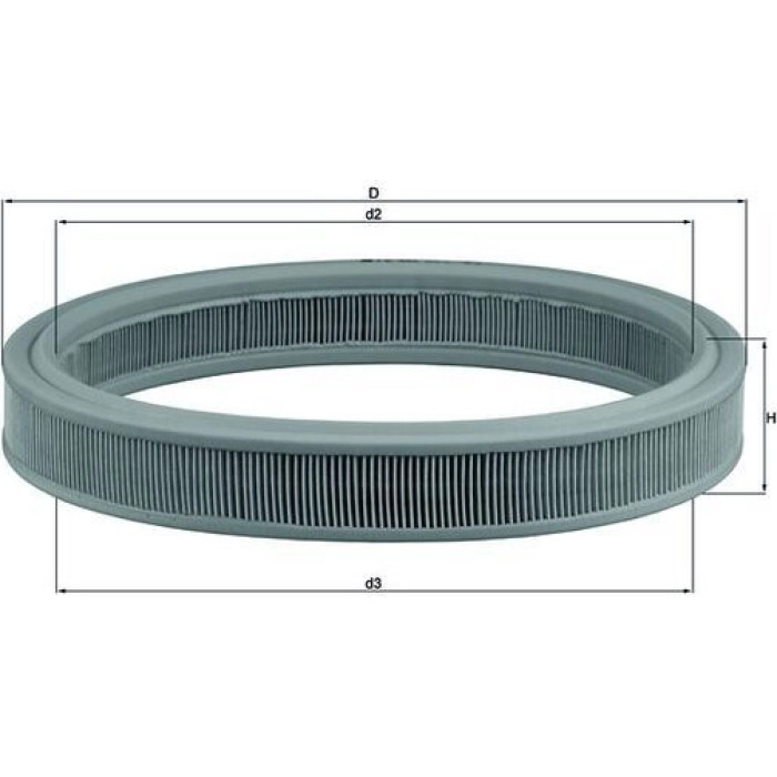 MAHLE Luftfilter LX 332 MAHLE Luftfilter LX 332