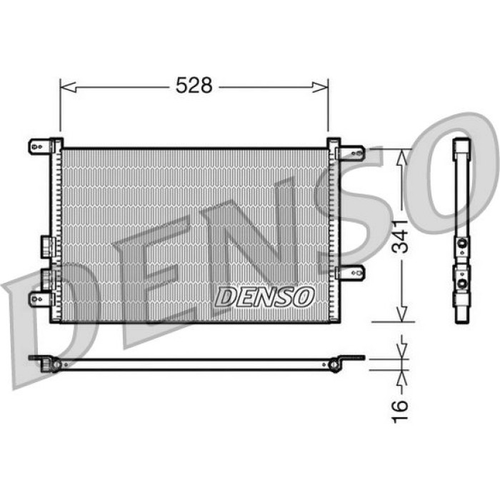 Denso Klimakondensator DCN01003 Denso Klimakondensator DCN01003