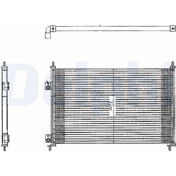 Delphi Klimakondensator TSP0225209 Delphi Klimakondensator TSP0225209