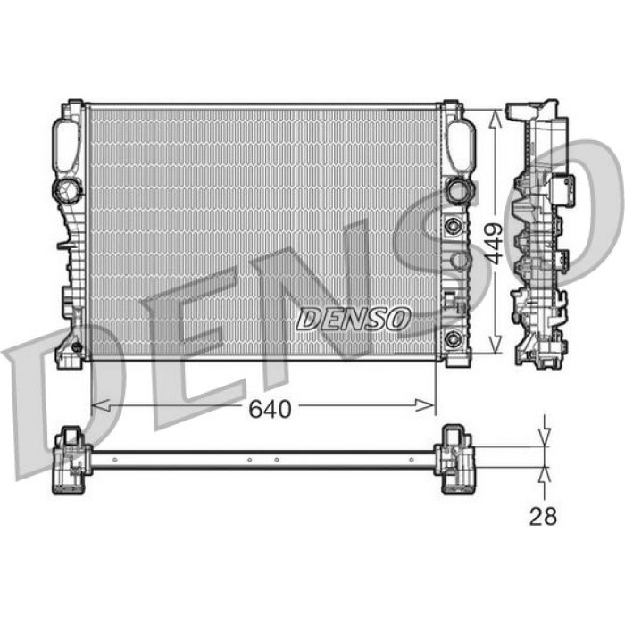 Denso Motorkühler DRM17091 Denso Motorkühler DRM17091