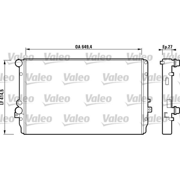 Valeo Motorkühler 732867 Valeo Motorkühler 732867