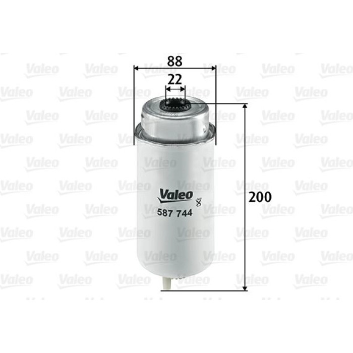 Valeo Kraftstofffilter 587744 Valeo Kraftstofffilter 587744
