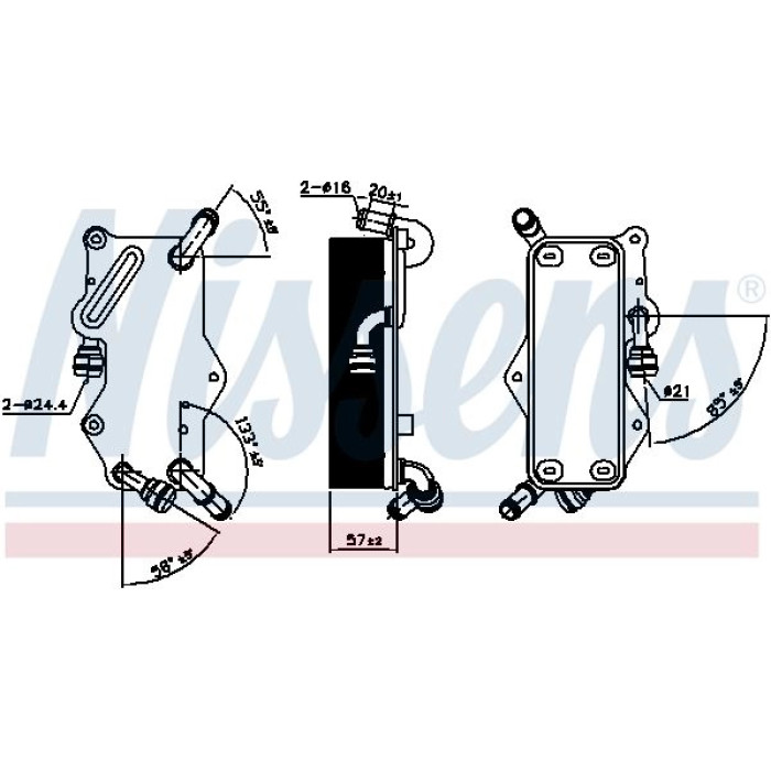 Nissens Ölkühler PKW 90942 Nissens Ölkühler PKW 90942