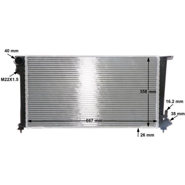 MAHLE Kühler, Motorkühlung CR 504 000S