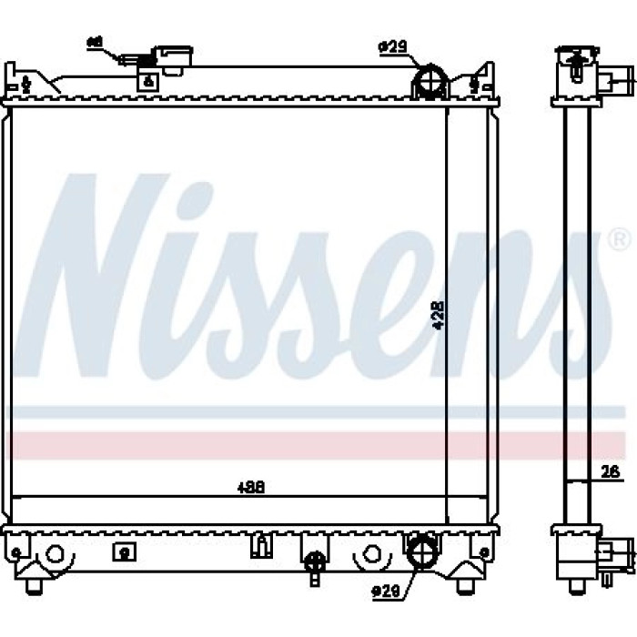 Nissens Wasserkühler PKW 64155 Nissens Wasserkühler PKW 64155