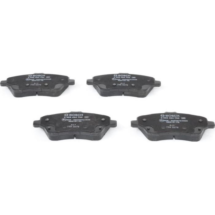 0 986 494 792 Bosch Bremsbelagsatz Premium 0 986 494 792 0 986 494 792 Bosch Bremsbelagsatz Premium 0 986 494 792