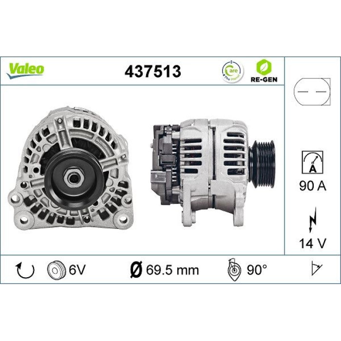 Valeo Lichtmaschine 437513 Valeo Lichtmaschine 437513