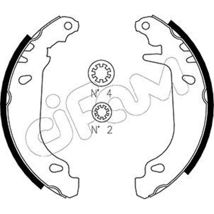 CIFAM Bremsbackensatz 153-345 CIFAM Bremsbackensatz 153-345