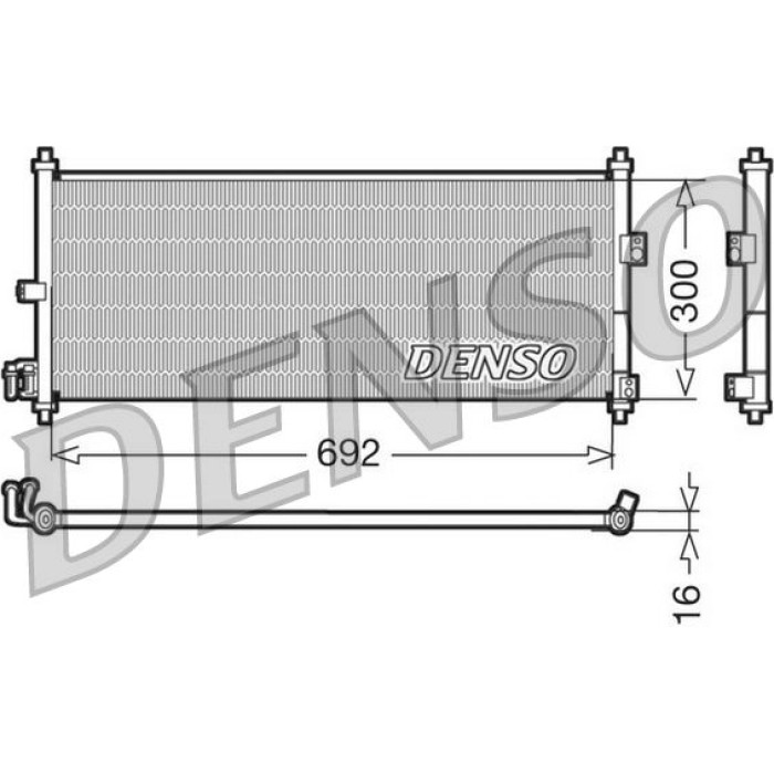 Denso Klimakondensator DCN46011 Denso Klimakondensator DCN46011