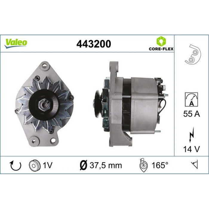 Valeo Lichtmaschine 443200 Valeo Lichtmaschine 443200