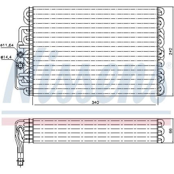 Nissens Klimaverdampfer PKW 92063 Nissens Klimaverdampfer PKW 92063