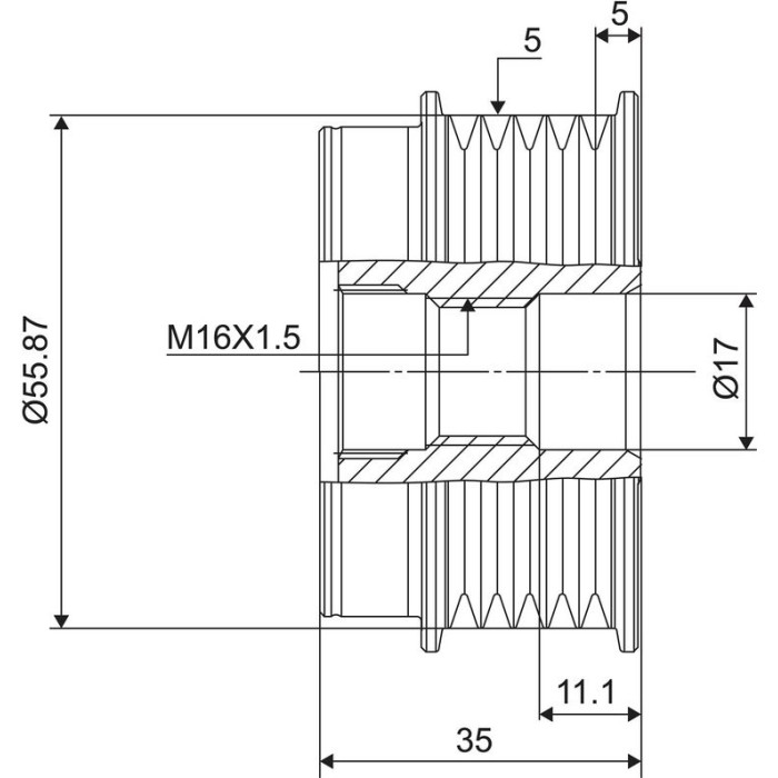 Valeo Lichtmaschinenfreilauf 588008 Valeo Lichtmaschinenfreilauf 588008