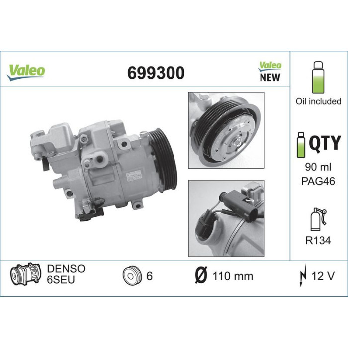 Valeo Kompressor 699300 Valeo Kompressor 699300
