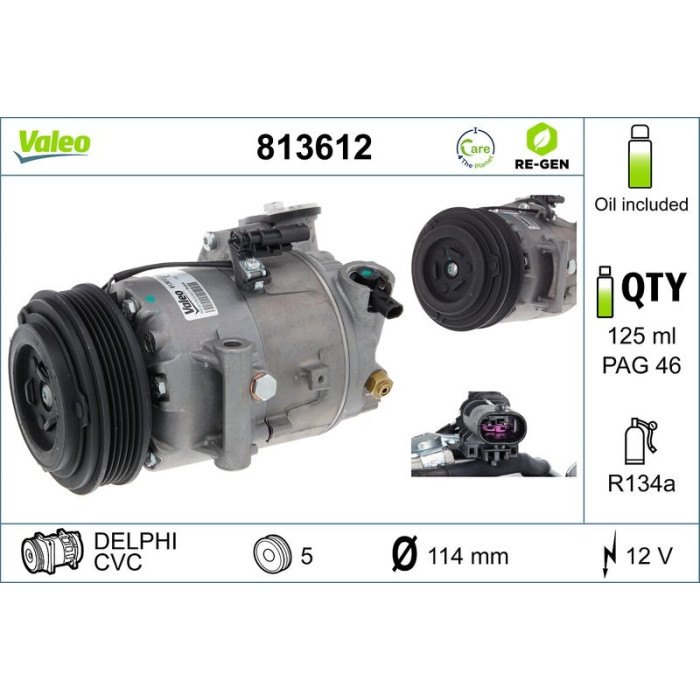 813612 Valeo Kompressor 813612 813612 Valeo Kompressor 813612