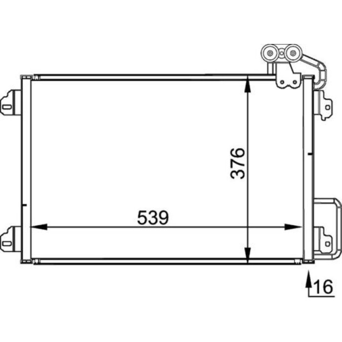 MAHLE Kondensator, Klimaanlage AC 304 000P MAHLE Kondensator, Klimaanlage AC 304 000P