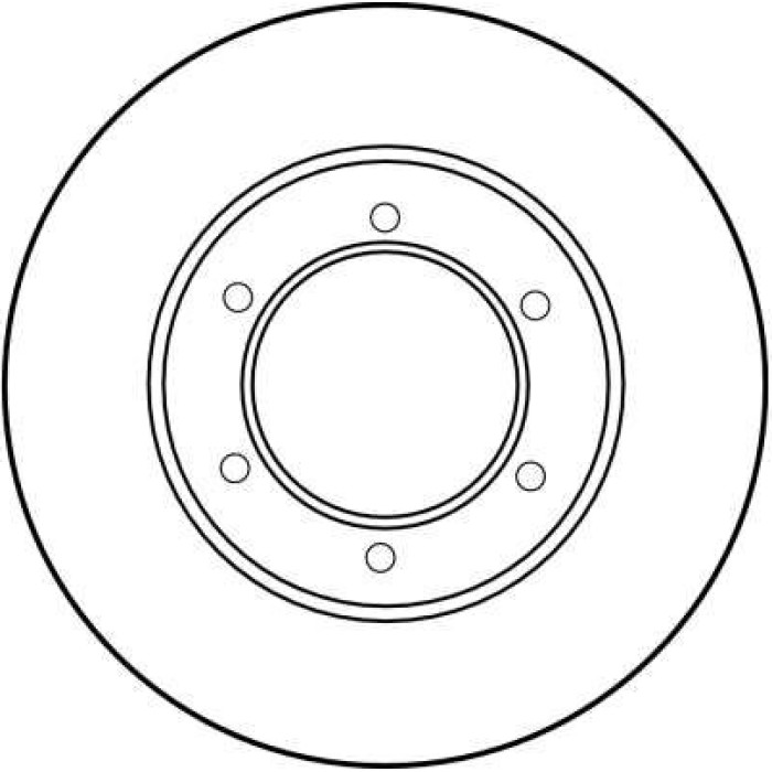 TRW Bremsscheibe Toyota Hilux 84-05 DF1418