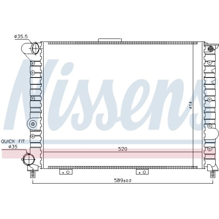 Nissens Wasserkühler PKW 60049 Nissens Wasserkühler PKW 60049