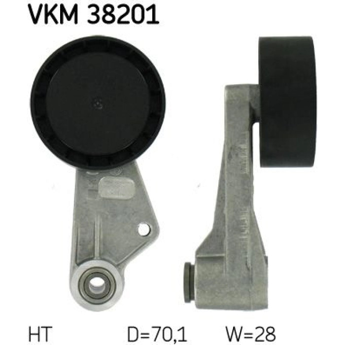 SKF Keilrippenriemen-Spannrolle VKM 38201 SKF Keilrippenriemen-Spannrolle VKM 38201