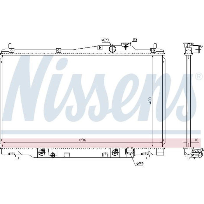 Nissens Wasserkühler PKW 68142