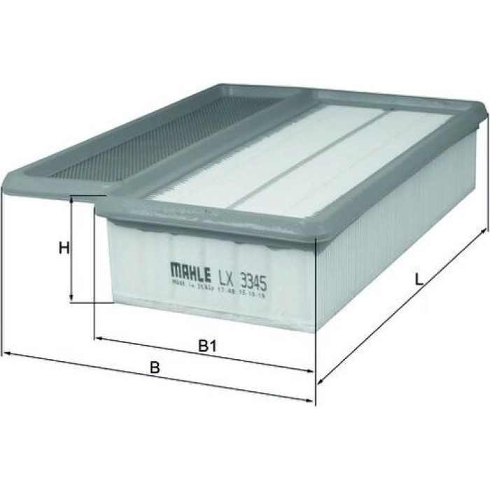 MAHLE Luftfilter LX 3345 MAHLE Luftfilter LX 3345