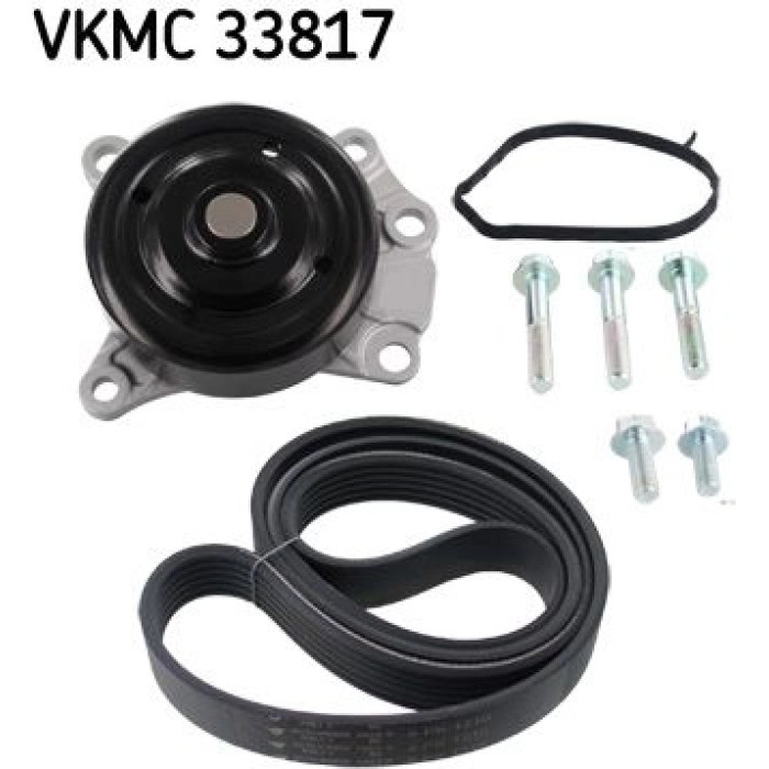 SKF Keilrippenriemensatz mit Wasserpumpe VKMC 33817 SKF Keilrippenriemensatz mit Wasserpumpe VKMC 33817