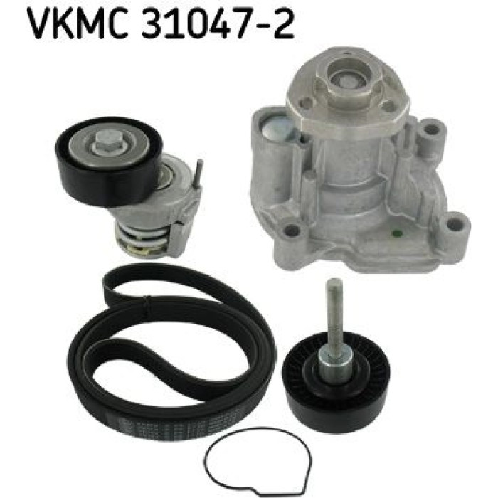 SKF Keilrippenriemensatz mit Wasserpumpe VKMC 31047-2 SKF Keilrippenriemensatz mit Wasserpumpe VKMC 31047-2