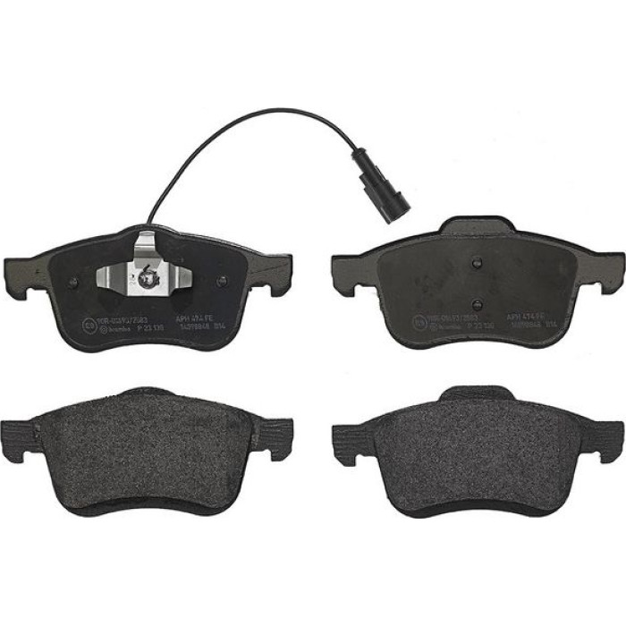 P 23 130 Brembo Prime Bremsbelagsatz Vorderachse – P 23 130 – 156/155 x 69 x 20 mm – Bremssystem Teves – OE Nummer 1605164 P 23 130 Brembo Prime Bremsbelagsatz Vorderachse – P 23 130 – 156/155 x 69 x 20 mm – Bremssystem Teves – OE Nummer 1605164